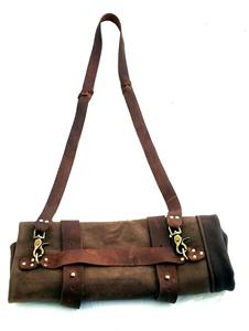 กระเป๋าใส่มีดเชฟหนังผสมผ้าแคนวาส สำหรับจัดระเบียบอุปกรณ์ครัว  แบบมืออาชีพ สำหรับจัดเก็บและพกพา รุ่น LCKR-0010 - Product Image 2