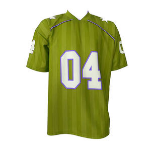 Vente en gros d'usine, maillots de football américain pour hommes, patchs brodés personnalisés, chemises à manches courtes - Product Image 5