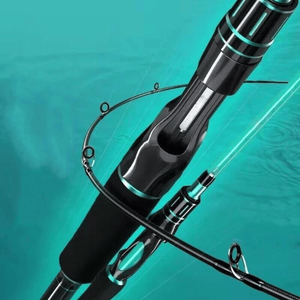 Canna da Pesca in Fibra di Carbonio 180 Cm/6 Ft, 2 Sezioni, Azione Veloce-Media, per Spinning e Casting, Ideale per Pesca con Esche Artificiali - Product Image 5