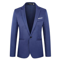 Blazer de mode pour homme, formel et décontracté, idéal pour les occasions tels que les banquets d'affaires et le port au bureau, veste de costume ajustée, petit costume
