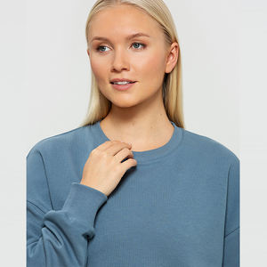 Camiseta Deportiva de Manga Larga para Mujer, Diseño Holgado, para Gimnasio, Entrenamiento, Verano, Moda, Tallas Grandes, Algodón y Poliéster - Product Image 4