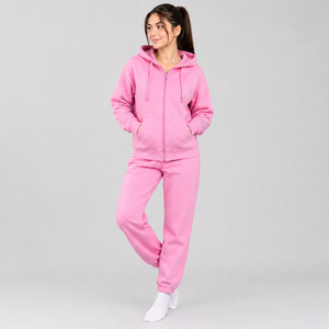 <b>Women</b> <b>Thermal</b> Tracksuit Supplier Insulating Matching Jacket and Pants for Cold Season Sportswear Manufacturing Orders - Product Image 1