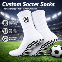 Chaussettes de sport pour hommes avec poignée Chaussettes de football personnalisées et antidérapantes Taille adulte Bible Cross