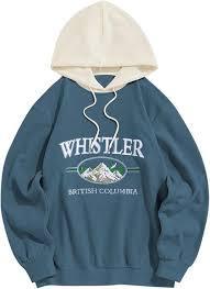 Sudadera con capucha vintage Whistler British Columbia – Sudadera con capucha de lana con estampado retro para hombre, color verde bosque, con bordado de montaña - Product Image 4