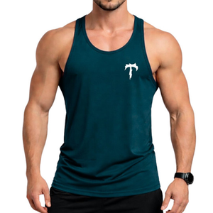 Solid Color Breathable Tank Top Custom Logo Ribbed Vests Knitted Fitness Gym Stringer <b>Singlet</b> <b>for</b> <b>Men</b> training workout session - Product Image 1