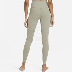 Leggings classiques taille haute pleine longueur pour femmes, en nylon doux de qualité supérieure, grandes tailles, pour le sport, l'entraînement, le yoga, vêtements de sport, prix de gros - Product Image 2