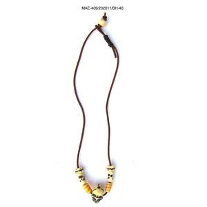 Collar de cuentas de resina estilo bohemio con diseño de esqueleto, joyería de moda unisex para fiestas y bodas, accesorio a precio mayorista - Product Image 2