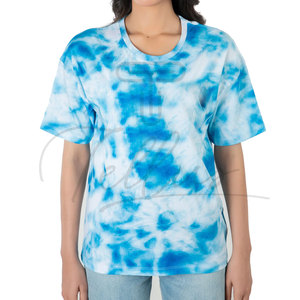 Camiseta Tie & Dye de Algodón 100% de Alta Calidad para Mujer, Personaliza tu Logotipo, Mejor Precio, Camiseta Tie & Dye para Mujer - Product Image 4