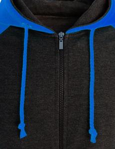 Sudadera con capucha de felpa gruesa con logo personalizado para hombre, diseño liso - Product Image 4