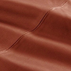 Jupe mi-longue en cuir véritable vert à taille régulière pour femme, avec fente latérale, respirante, écologique, streetwear d'hiver décontracté - Product Image 4