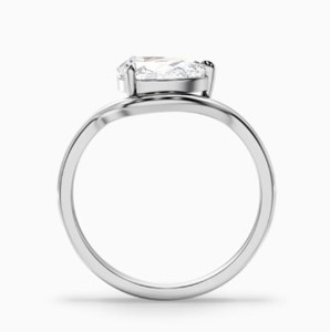 Pear Cut Moissanite Prong Setting 925 Sterling Silver Elegant Engagement <b>Ring</b> Teardrop <b>Dainty</b> Wedding Bridal Jewelry - Product Image 3