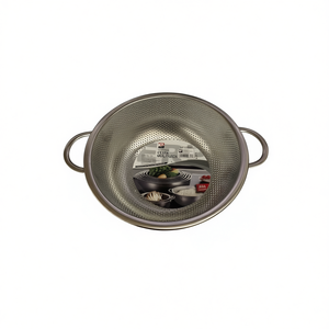 Panier de vidange rond en acier inoxydable de 25,5 cm CESTA MULTIUSOS - Passoire et égouttoir polyvalents - Product Image 1