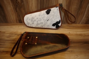 Handmade Cowhide Hai on Leather Comfortable Carry Holsters for Security Hold Western Concealed Carry Clip Holster <b>Cases</b> - Product Image 6
