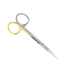 Tijeras para Iris con Puntas Curvas Afiladas TC, Tijeras Oftálmicas para Cirugía, Instrumento de Corte de Tejido y Sutura, 110mm 11cm, Alemán - Product Image 6