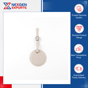 Étiquette de bagage en cuir PU de qualité supérieure, lavable et réglable, pour un usage en voyage, fabriquée avec une expérience de fabrication éprouvée - Product Image 6