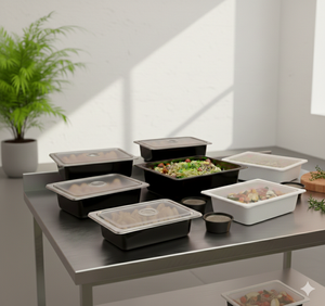 High Quality Polypropylene GN Pan 1/2 40MM Freezer Safe & Microwave Friendly Food Storage Container for Catering and Kitchen Use - Product Image 5