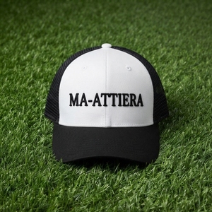 Men's White <b>Black</b> Trucker <b>Cap</b> Custom Embroidered Logo Mesh Back <b>Baseball</b> Hat Adjustable Outdoor Streetwear - Product Image 5