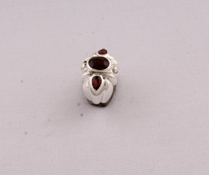 Anillo de Granate Rojo Natural, Plata de Ley 925, Joyería, Anillo de Piedra de Nacimiento de Enero, Estilo Vintage, Anillo de Gema Roja Intensa para Mujer, Fino - Product Image 5