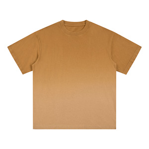 เสื้อยืดสตรีทแวร์ผู้ชายผ้าฝ้าย 100% แบบสั่งทำจากโรงงาน ย้อมสีแบบ Acid Wash ซีดจางไล่เฉดสี  ทรงโอเวอร์ไซส์ หนา ทนทาน สีพื้น - Product Image 5