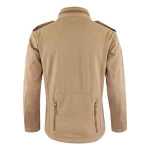 เสื้อแจ็คเก็ตคุณภาพสูง ดีไซน์ใหม่ล่าสุด ปี 2025 สำหรับผู้ชาย แบบ Tactical Softshell สำหรับกิจกรรมกลางแจ้ง ล่าสัตว์ กันน้ำ คอตั้ง มีโลโก้ด้านหน้า เหมาะสำหรับทุกเพศ - Product Image 4