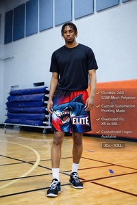 Pantalones Cortos de Baloncesto con Patrón de Camuflaje para Hombre, Transpirables, de Poliéster, Deportivos, Personalizables para Equipos, Producción en Fábrica, Suministro al por Mayor OEM - Product Image 4