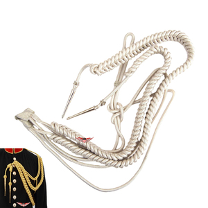 <b>Dress</b> Aiguillette <b>Silver</b> <b>Dress</b> Aiguillette <b>Silver</b> Bullion wire aiguillettes Hand knitted Aiguillettes - Product Image 1