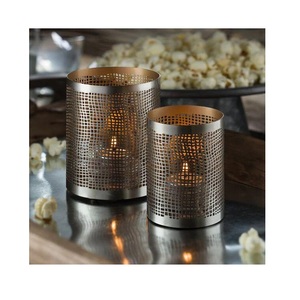 Elegant And Stylish <b>Metal</b> Jar For Candles Available in Different color and design - Product Image 1