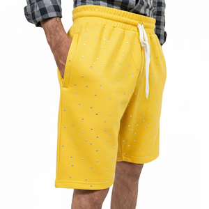 Pantalones Cortos Deportivos para Hombre, de Poliéster/Algodón, con Bolsillos Delanteros, Logotipo, Transpirables, de Secado Rápido, con Cierre de Cordón, para Gimnasio, Casual, Descanso y Entrenamiento - Product Image 3