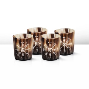 Taza de cuerno natural premium para beber, taza vikinga medieval grabada, artículos de bebida de cuerno hechos a mano, proveedor a precio competitivo - Product Image 6
