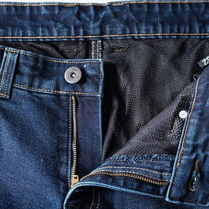 Pantalones de Motociclista Ajustados y Ventilados con Refuerzos de Aramida en Rodilla y Cadera, Pantalones Vaqueros Elásticos para Hombre, Color Azul Denim - Product Image 6