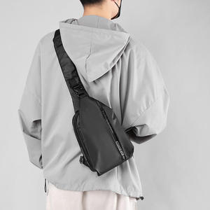 Sac de poitrine unisexe Bagnex en nylon léger et imperméable, sac banane fonctionnel pour le cyclisme en extérieur avec motif ceinture - Product Image 2