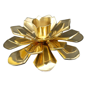 Red & Gold Finished Hot Selling Luxury Home <b>Tablet</b> Decor Metal Candle <b>Holder</b> Easter Handmade High Standard - Product Image 3