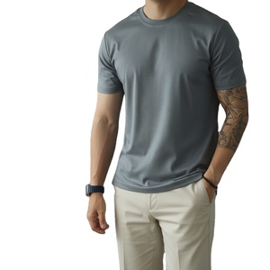 T-shirts en coton tricoté de haute qualité 100% coton, coupe ample, poids moyen, coupe classique, logo personnalisé, streetwear pour hommes, prix bas - Product Image 1