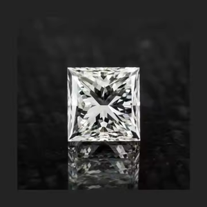 Colgante de Diamante Moissanite con Corte Princesa, Claridad VVS1, Color E, Ultra Brillante para Hombre, Estilo Hip Hop con Cadena de Diamantes - Product Image 4