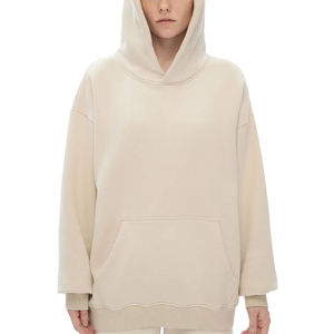 Dernier design, vente en gros, sweat à capuche personnalisé pour femme, coupe décontractée à épaules tombantes, effet délavé soleil, mode hiver, à prix d'usine bas - Product Image 1