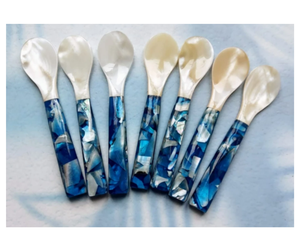 Cuillère en coquillage de qualité supérieure avec manche en céramique, origine Vietnam - Cuillère en coquillage faite à la main pour événements et cadeaux - Product Image 2