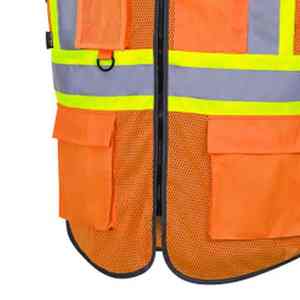 Chaleco de Seguridad Reflectante de Alta Visibilidad 2026, 100% Poliéster, de Alta Calidad, para Construcción, Personalizable - Product Image 2