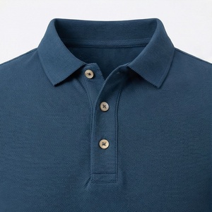 High Quality Plus Size Men's Polo Shirts Knitted Striped Loose Fit Quarter Zip <b>Golf</b> Factory Wholesale Logo Embroidery - Product Image 4