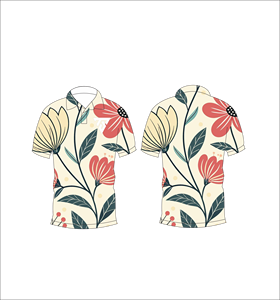 Camisa Polo con Estampado Floral para Hombre, Talla Grande, Manga Corta, Cuello Casual, Botones, Transpirable y Ligera - Product Image 6