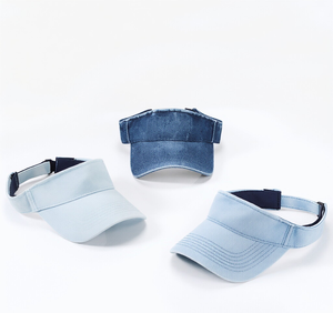 Casquette à visière incurvée en denim délavé, non structurée, protection solaire pour hommes et femmes, été, activités de plein air, cyclisme, pêche, sports - Product Image 3