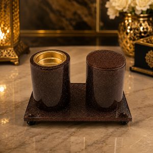 Epoxy Resin Wood <b>Bakhoor</b> Burner Incense Holder Set With Tray Ramadan Eid Gift Arabic <b>Oud</b> Burner Handmade Home Decor Accessory - Product Image 4