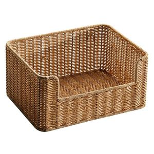 Natural rattan <b>basket</b> handcrafted wicker <b>basket</b> designer <b>storage</b> <b>basket</b> multipurpose <b>storage</b> <b>basket</b> <b>large</b> magazine <b>basket</b> - Product Image 5