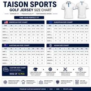 เสื้อโปโลกอล์ฟชาย พรีเมียม 180 GSM โพลีเอสเตอร์ อินเตอร์ล็อค สีเหลืองมัสตาร์ด แต่งสีกรมท่า พร้อมปักโลโก้ตามสั่ง สำหรับทีม - Product Image 3