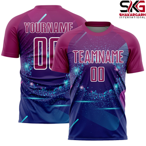 Conjunto de camiseta de fútbol Galaxy personalizada, uniforme de fútbol de manga corta, ropa de equipo con número y nombre impresos - Product Image 2