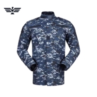 Ensemble uniforme de sécurité pour hommes, camouflage numérique marine, veste et pantalon en polyester et coton, détection des aiguilles, toutes saisons, logo personnalisé