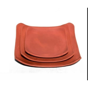 Platos Cuadrados de Arcilla Hechos a Mano, Estilo Campestre de Indiana, Ecológicos y Duraderos, para Desayunos y Fiestas - Product Image 1