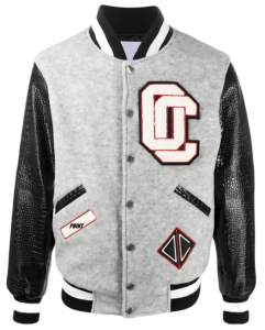 Blouson Bomber Universitaire Camouflage Personnalisé avec Manches en Cuir Véritable, Logo Avant et Fermeture Éclair – Collection Printemps 2026 – Vente en Gros - Product Image 1