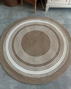 Tapis ronds en jute de style campagnard, tissés à la main en corde de coton, de haute qualité, en matériaux excellents, pour hôtel, salon, en provenance du Bangladesh. - Product Image 2