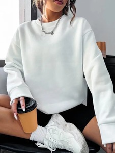 เสื้อสเวตเชิ้ตพิมพ์ลายพัฟฟ์สีเทาขนาดใหญ่ ดีไซน์ตัวอักษร "Every Thing Will Be Okay" ด้านหลัง เสื้อสวมหัวลำลองแบบยูนิเซ็กส์ ถักนิตติ้ง คอทรงโอ เหมาะสำหรับฤดูใบไม้ร่วง - Product Image 6