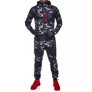 High Quality Custom Brand Men Tracksuits Sets Joggers <b>Camouflage</b> Printed Fitness Workout <b>Jogging</b> Tracksuits & Custom Packing - Product Image 3